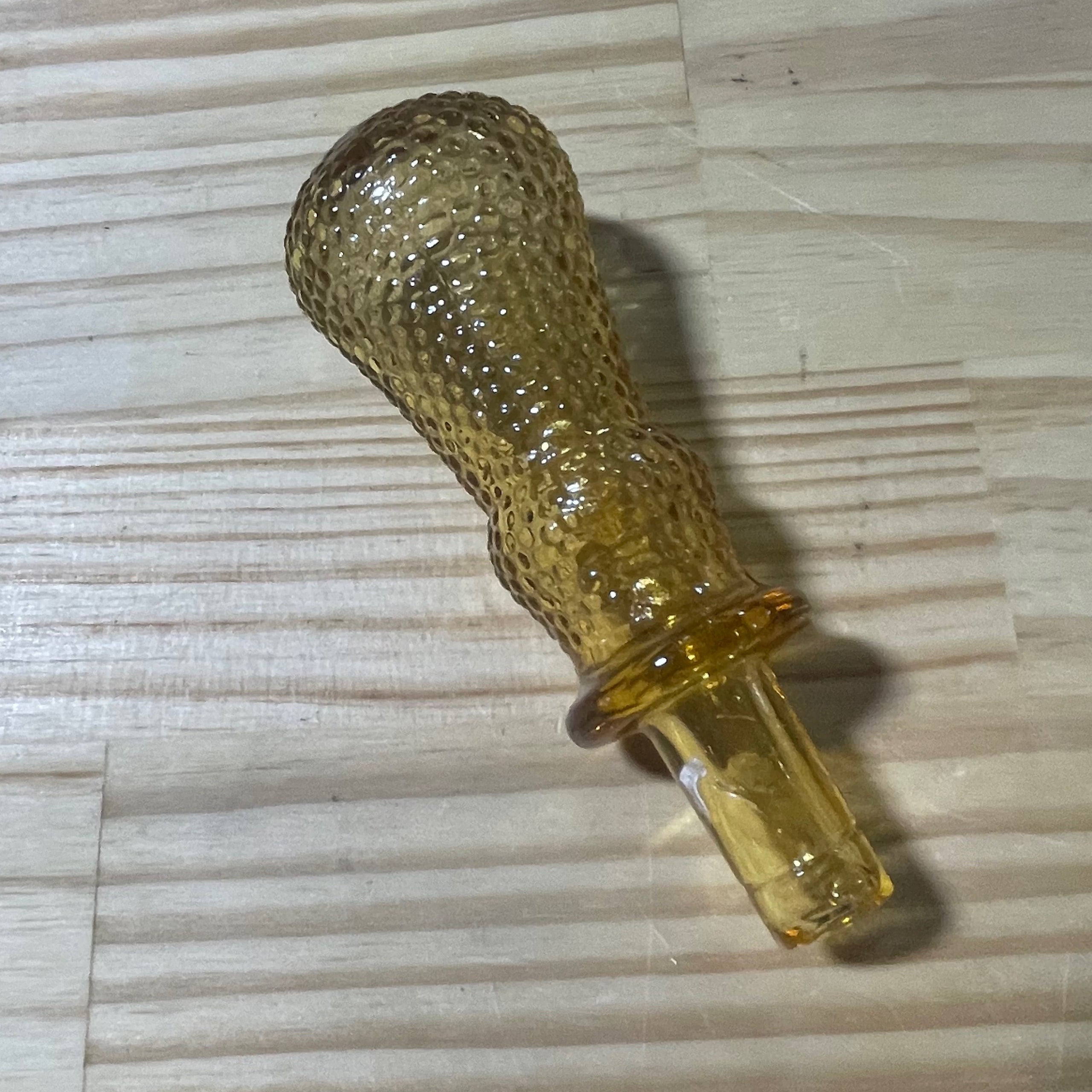 vintage-empoli-amber-glass-stopper-wild-things-unlimited-llc