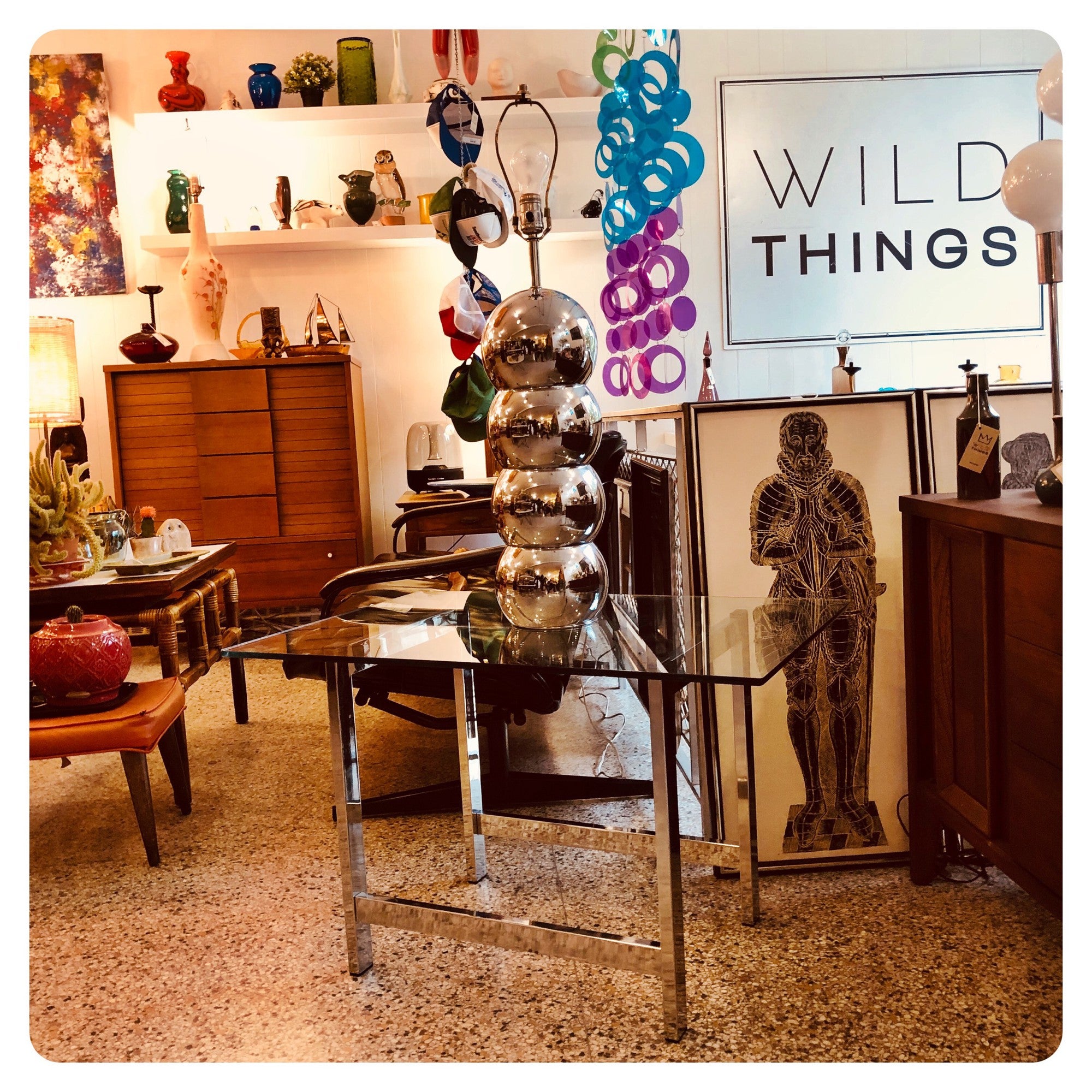 Vintage chrome furniture deals