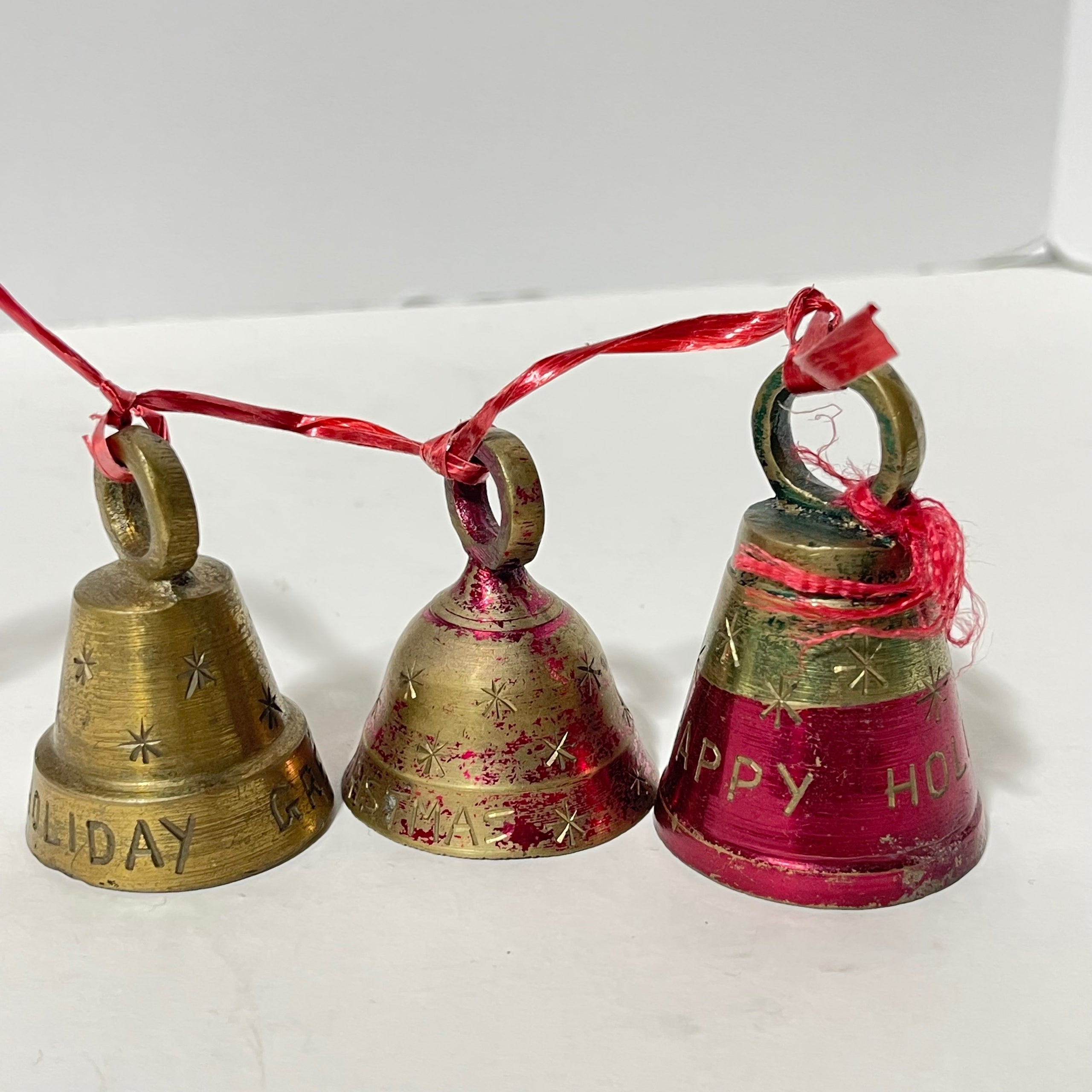 Antique Christmas Small Brass Bells