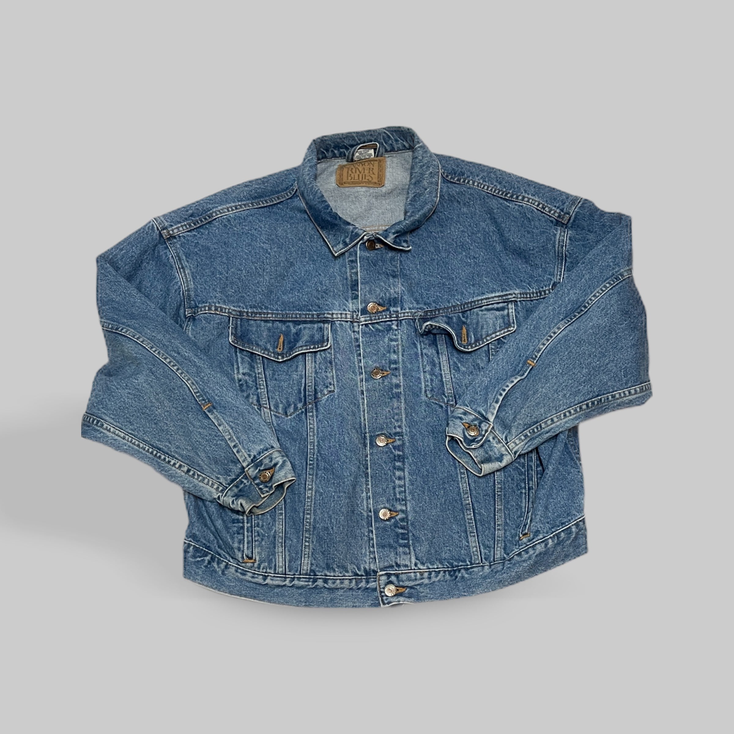 Vintage Masc XL Canton Rivera Jean Jacket